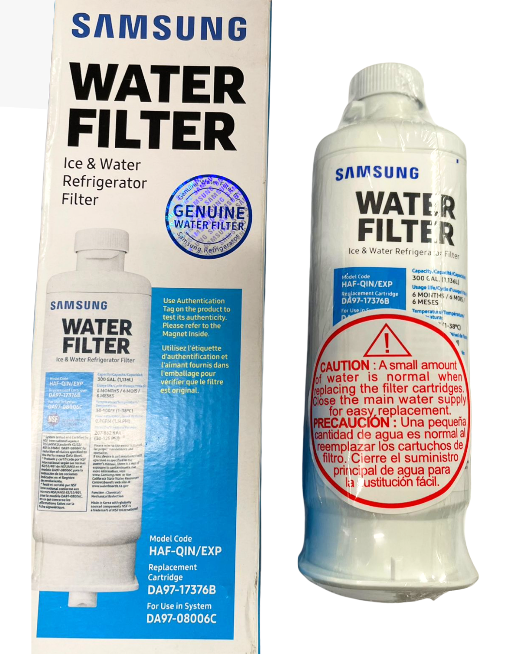 SAMSUNG DA97-17376B FILTRO DE AGUA PARA REFRIGERADOR, MODELO HAF-QIN/EXP