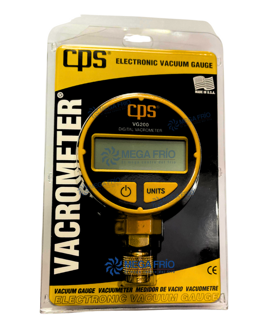 MEDIDOR DE VACÍO DIGITAL CPS VG200 | CALIBRACIÓN NIST
